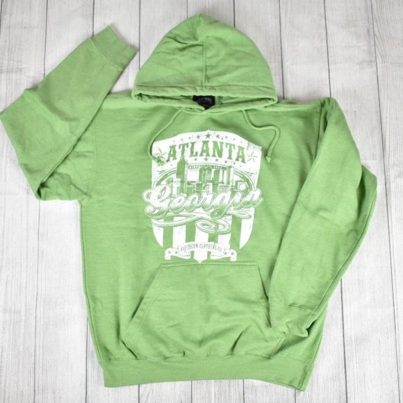 Salt Creek Atlanta Georgia Skyline Like New Graphic Destination Hoodie - Picture 1 of 3